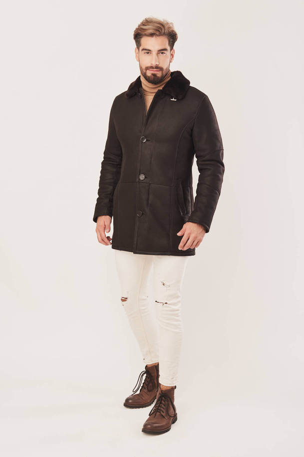 Men's winter coat - Sheepskin coat